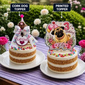 Cake w/cork dog - Dog Birthday Cake